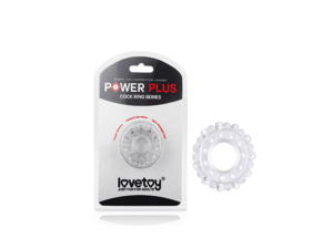 Powerplus Flexible Rib Cock Ring Clear
